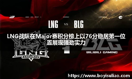 LNG战队在Major赛积分榜上以76分稳居第一位置展现强劲实力